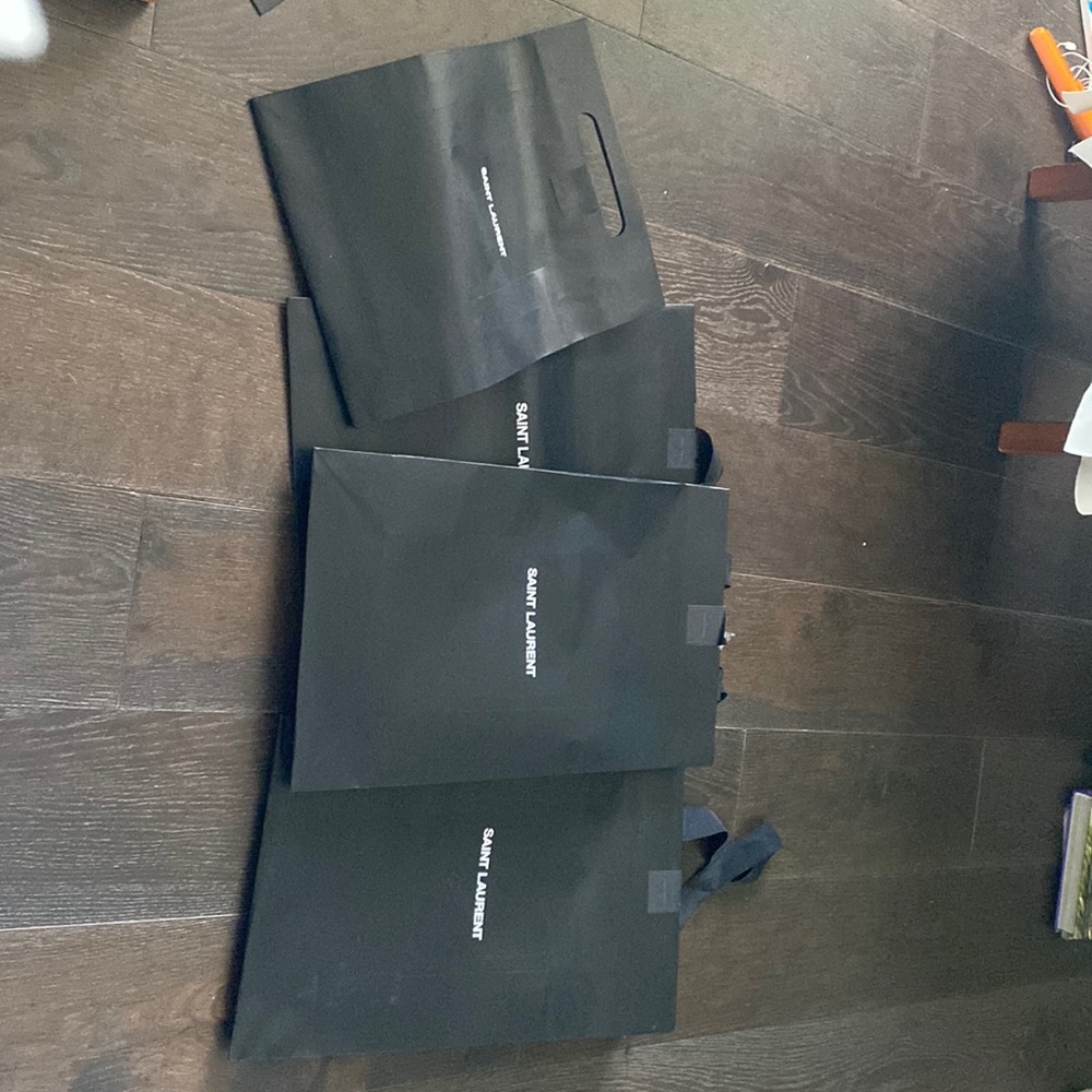 Saint Laurent Shopping Bags- lot of 4!